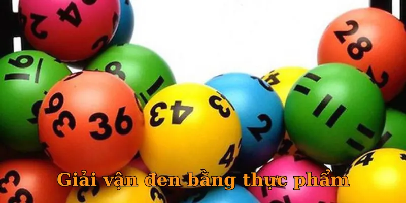 Giải vận đen bằng thực phẩm